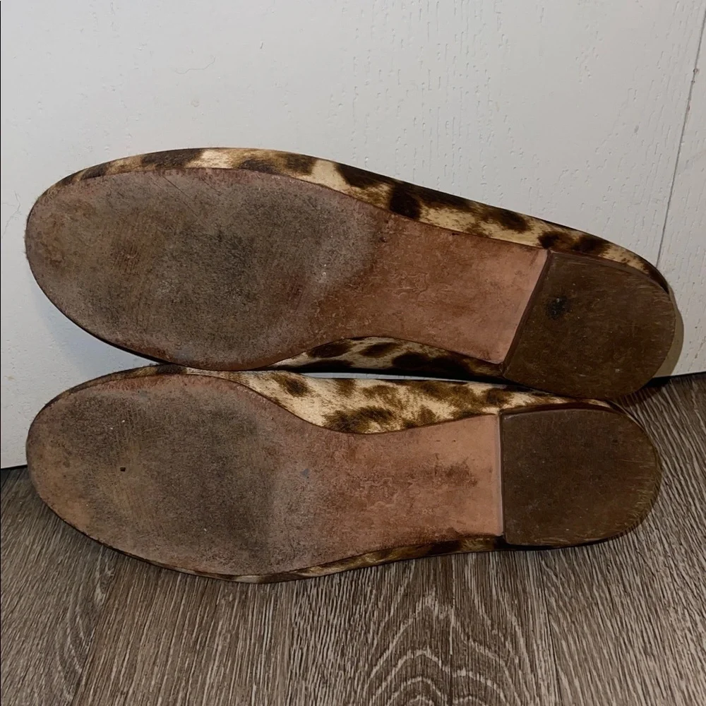 Michael Kors Animal Print ballet Flats leopard size 8 m casual business